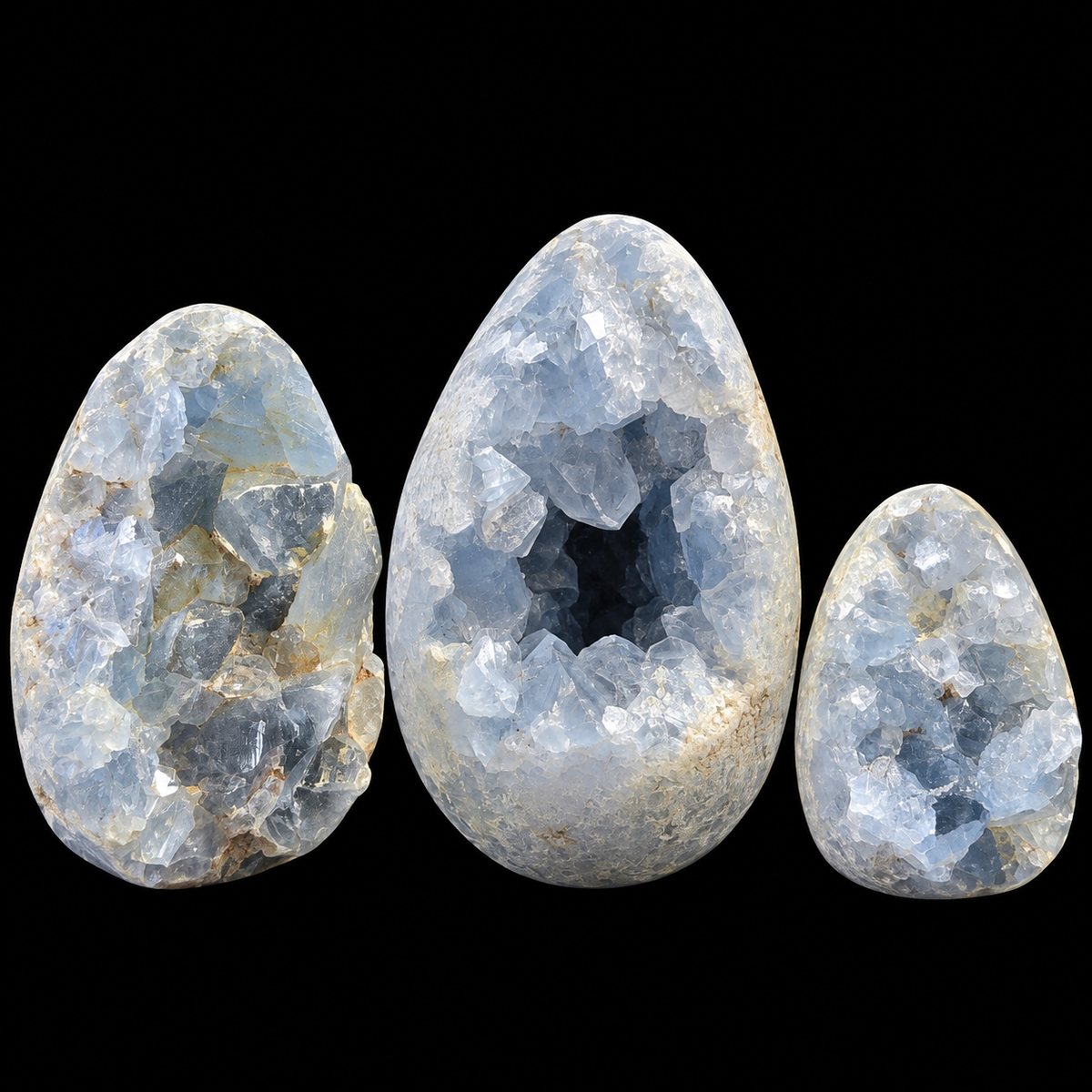 Celestite Egg Cluster