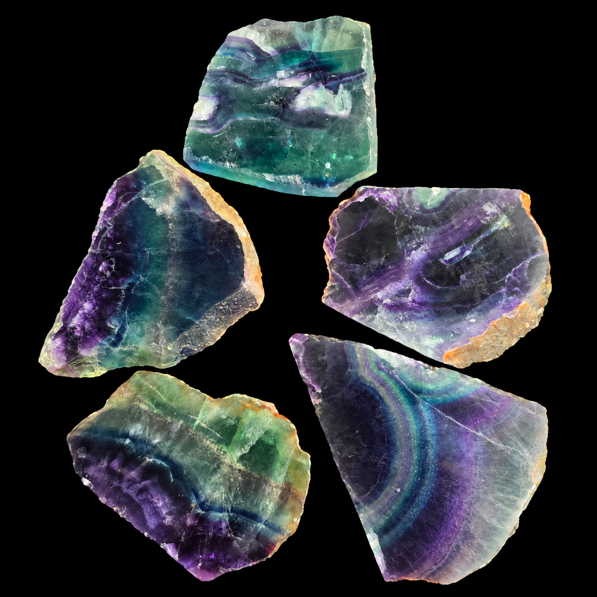 Rainbow Fluorite Slab