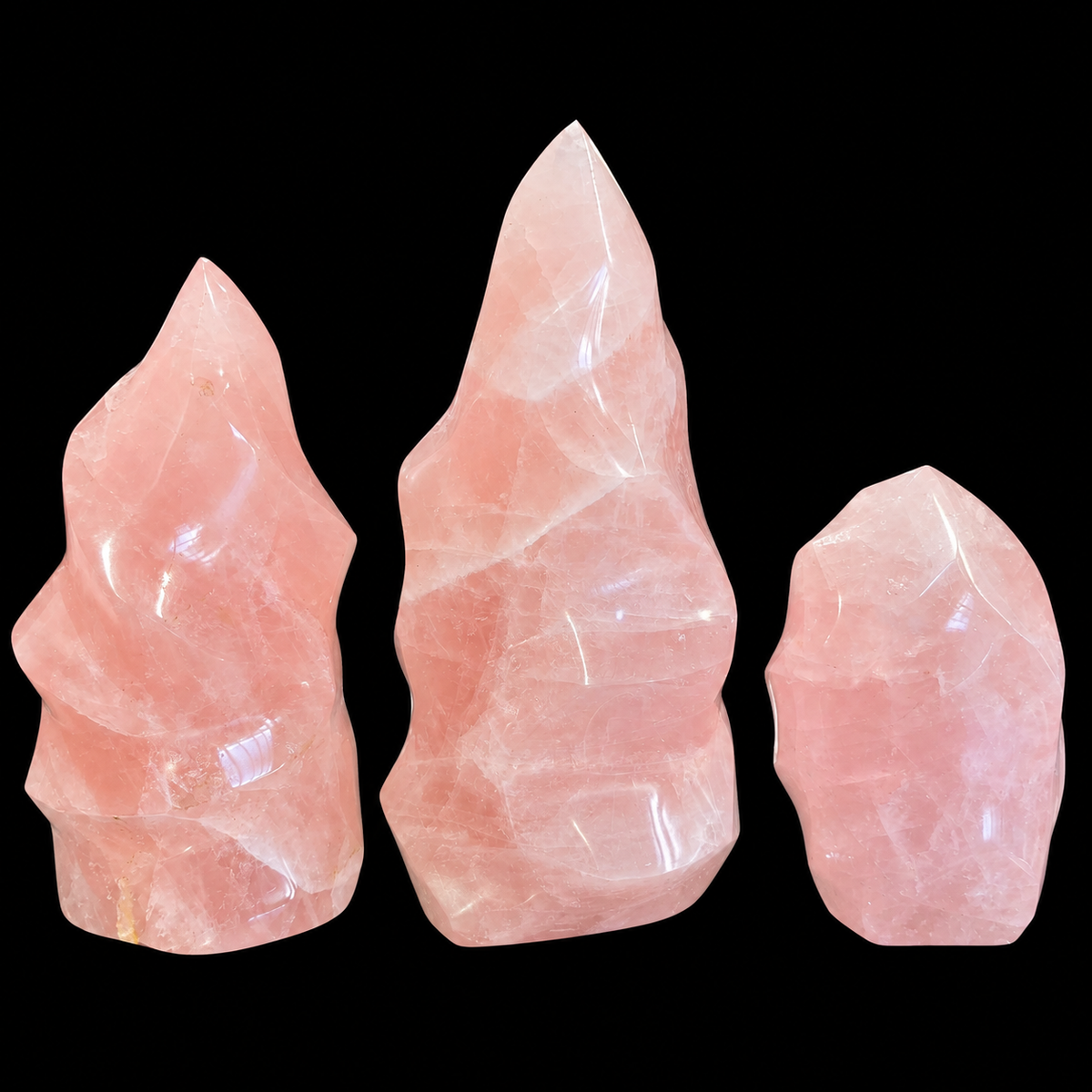 Rose Quartz Flame Extra Large
